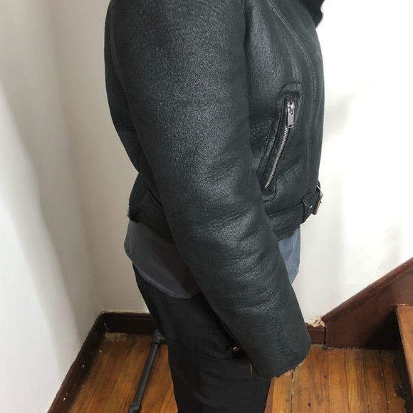 Zara Faux Shearling Lined Jacket - Picture 7 of 7